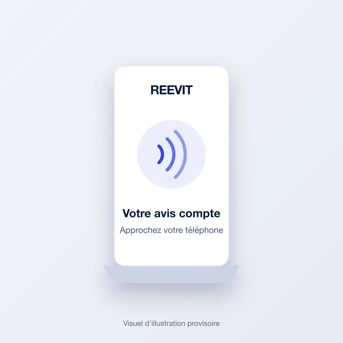 Présentoir NFC REEVIT « Votre avis compte » pour accéder aux avis Google